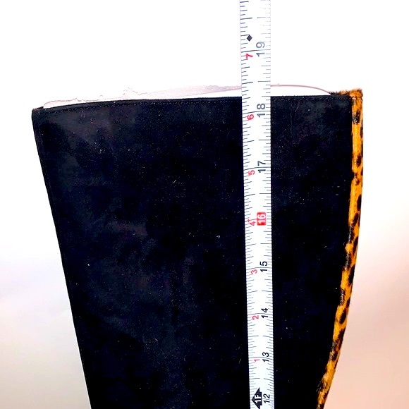 Alfani Step in Flex Tadashi heeled boot in black suede and leopard size 5 1/2 - Picture 9 of 10